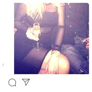 Tobi Sheer Long Sleeve Dress